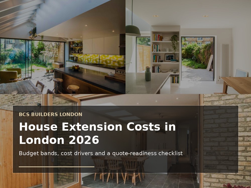House Extension Costs in London in 2026: What Actually Moves the Budget