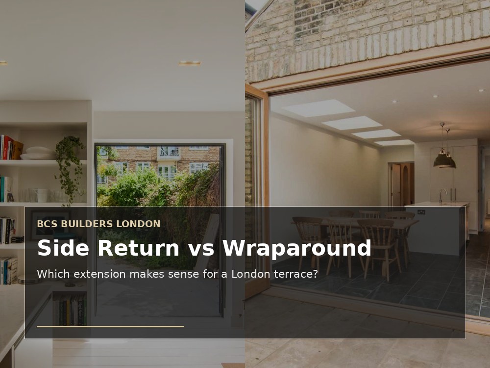 Side Return vs Wraparound Extension: Which Works Better for a London Terrace?