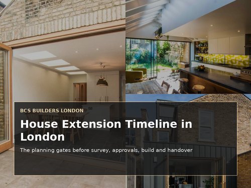 House Extension Timeline in London: What Happens at Each Stage